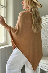 Zelie viskoosiponcho, caramel
