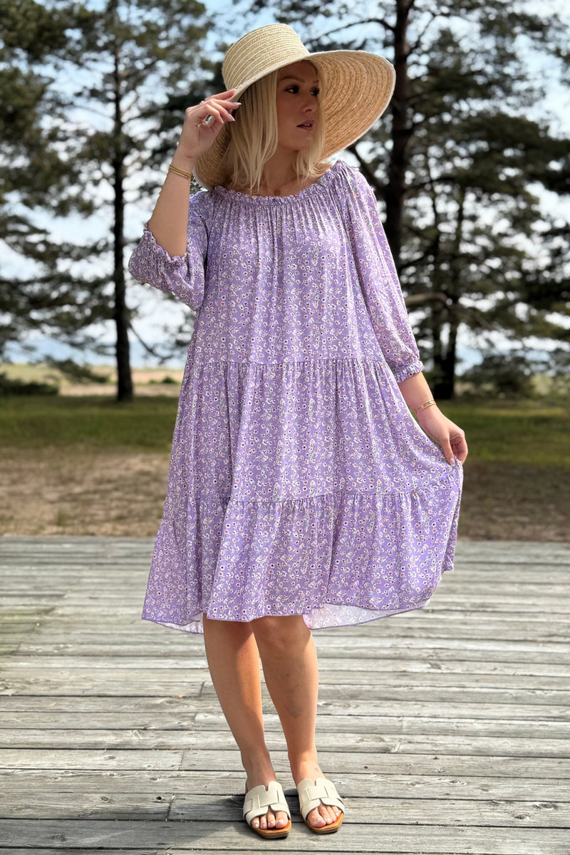Abby viskoosimekko, lilac floral