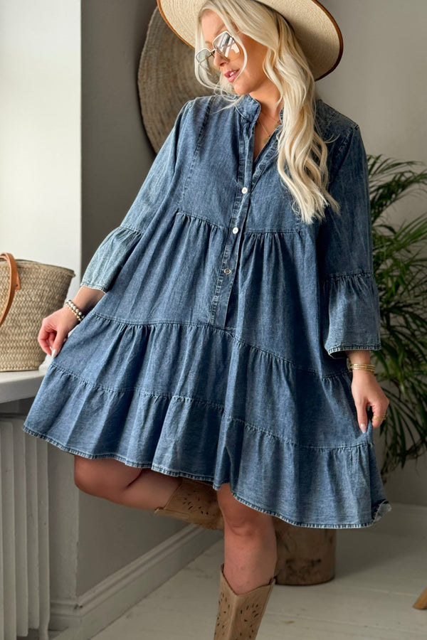 Ashley cotton dress, denim