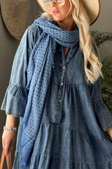 Ashley puuvillamekko, denim