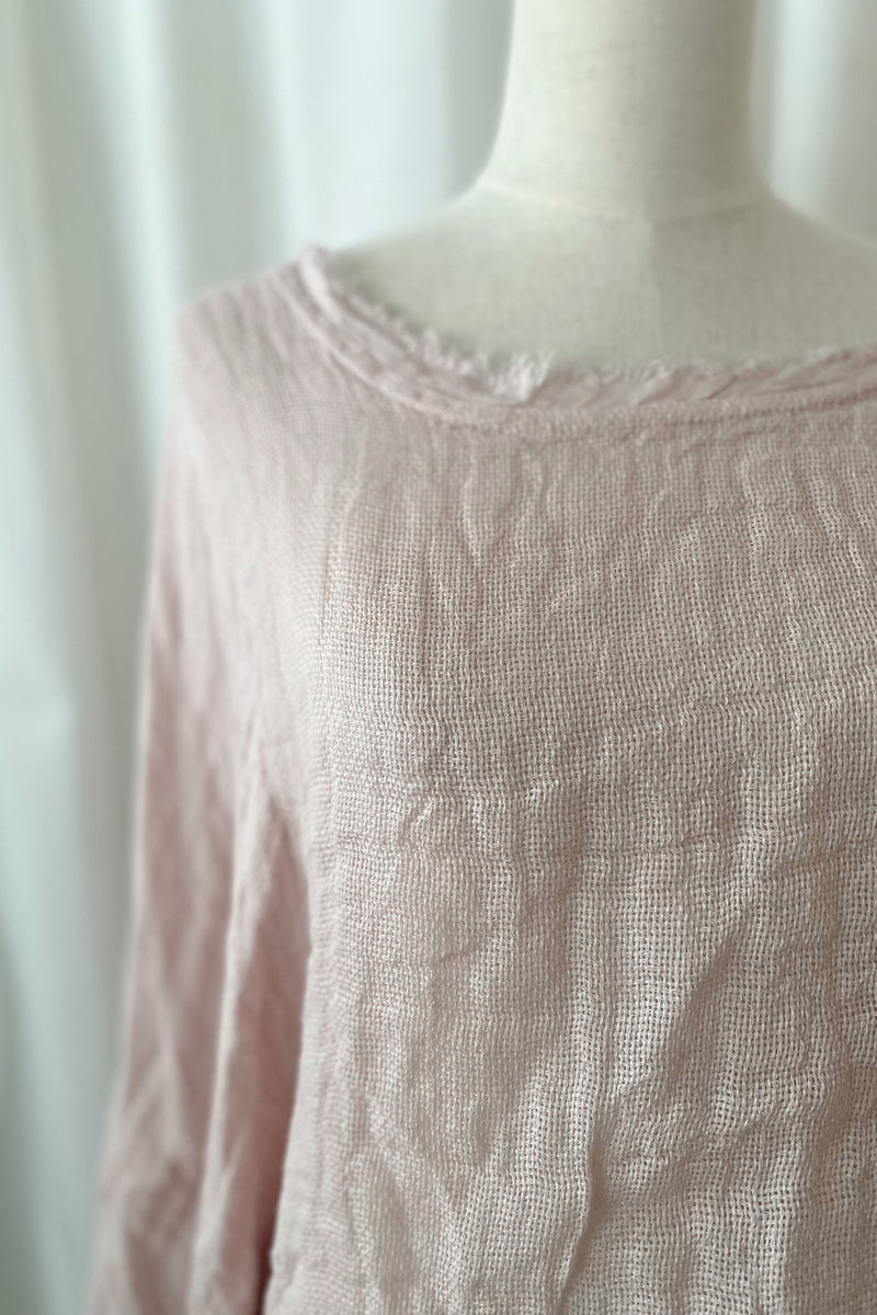 Mijas mesh top, light pink