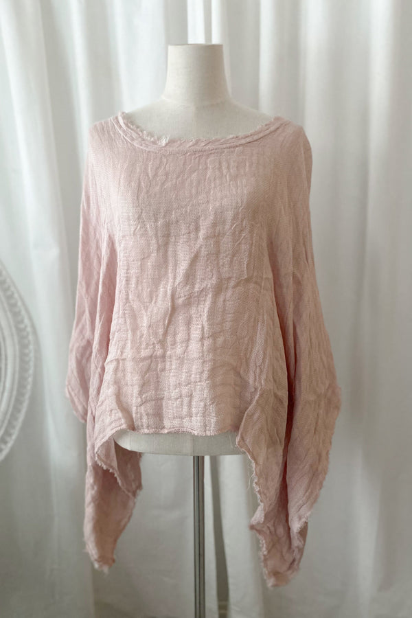 Mijas mesh top, light pink