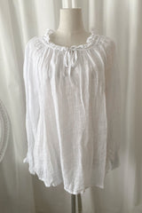 Delia blouse, white