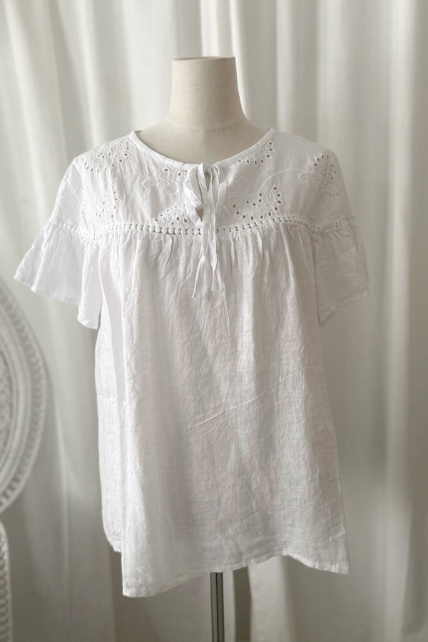 Angeli blouse tunika, white