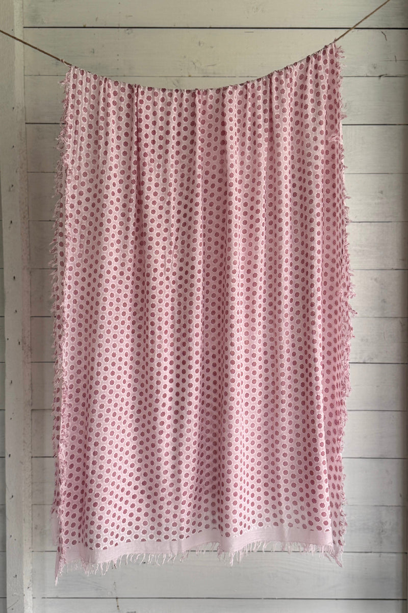 Bamboo huivi, dots pink