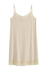 Bamboo Lace Joice slip dress, beige