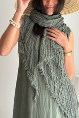 Boho mesh pellavahuivi, camo