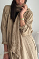 Boho mesh linen scarf, savanna