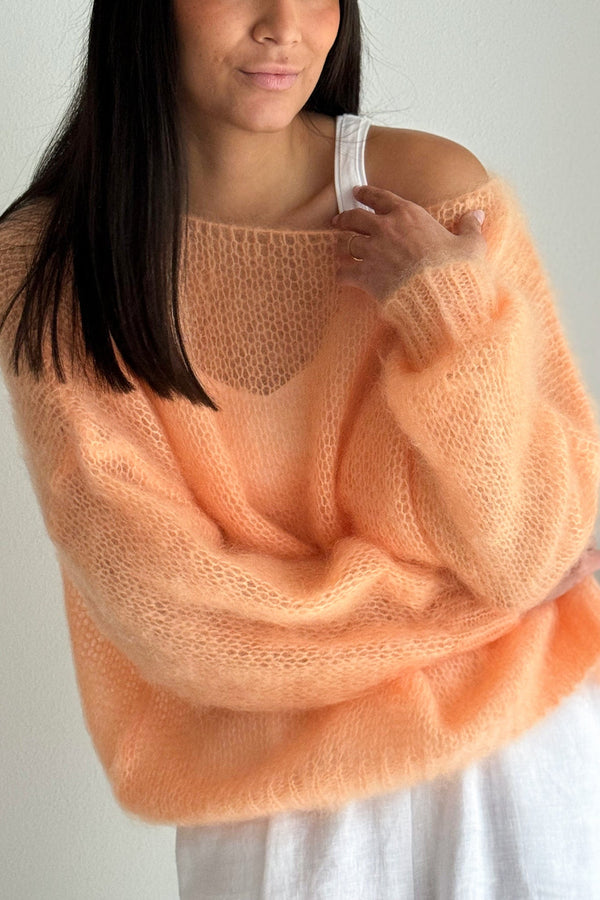 Bubble dream mohairneule, peach