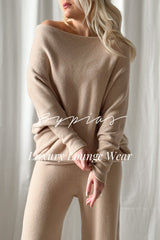 Love Me asymmetrical jumper, beige