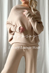 Love Me asymmetrical jumper, beige