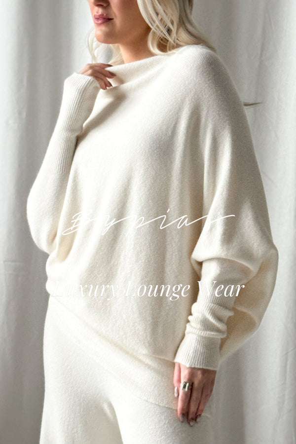 Love Me asymmetrical jumper, off white