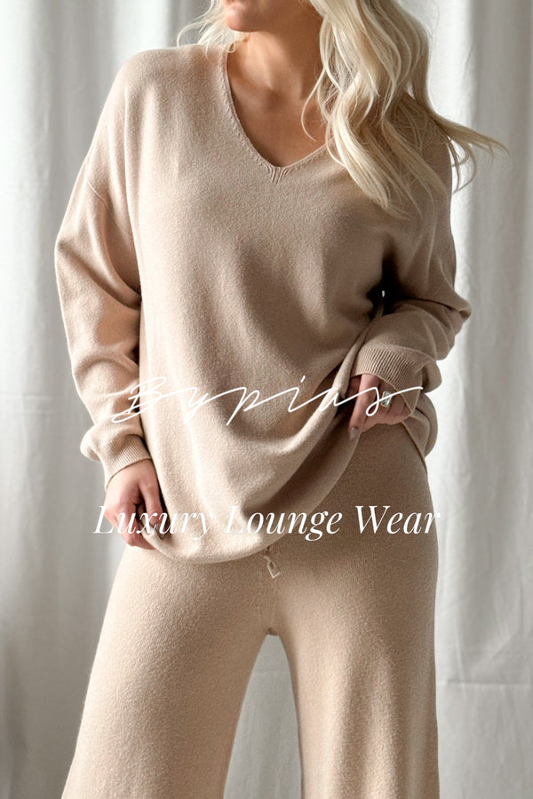 Sweetie V-neck jumper, beige