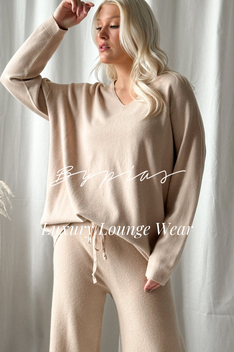 Sweetie V-neck jumper, beige