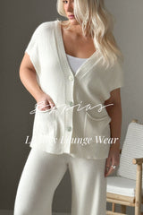 In Harmony knit vest, off white