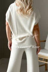 In Harmony knit vest, off white