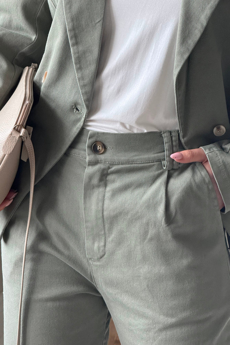 Casual chino trousers, camo