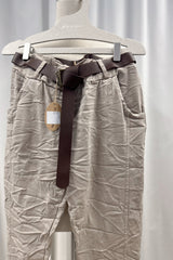 Chino joggerit, beige