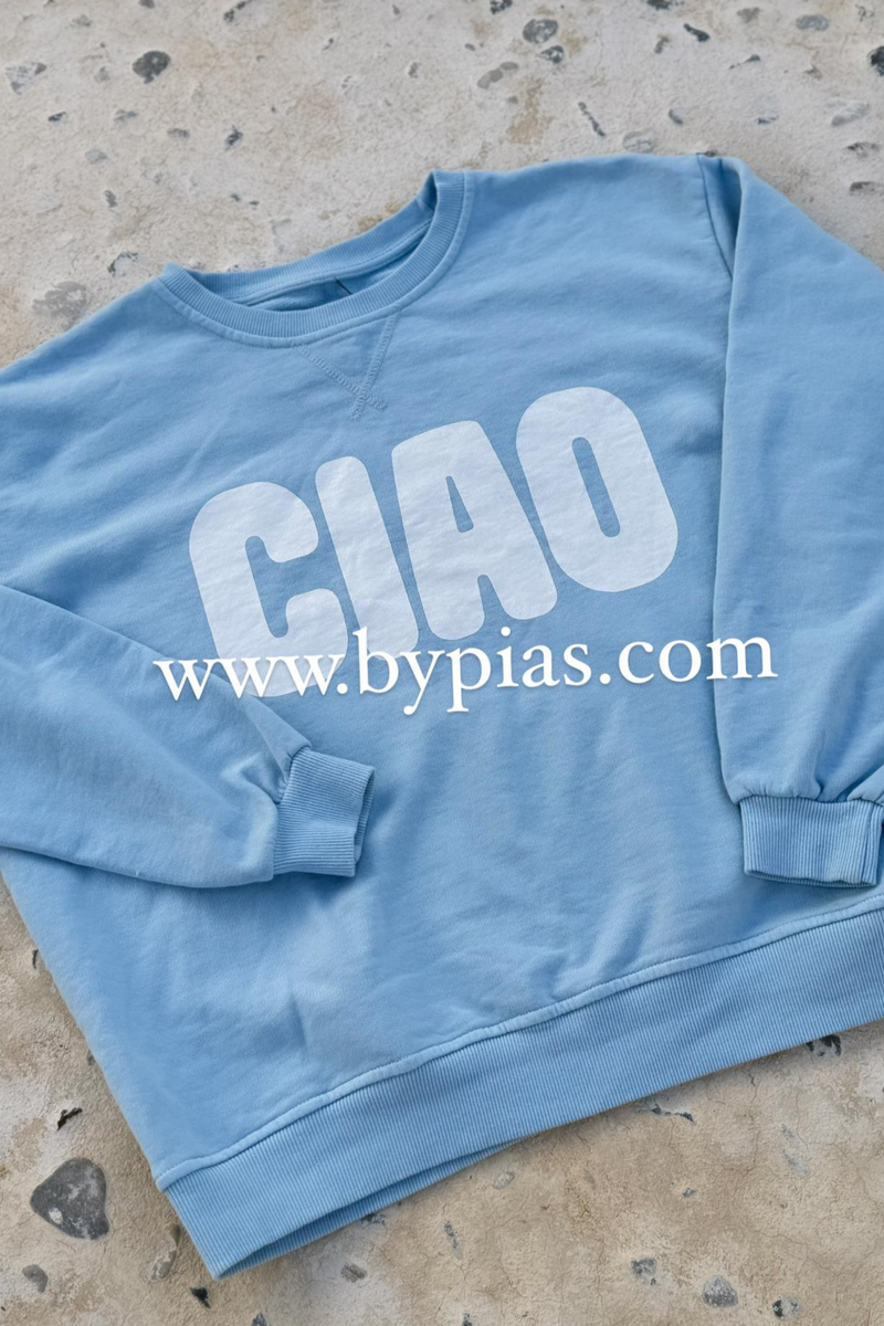 Ciao cotton shirt, blue