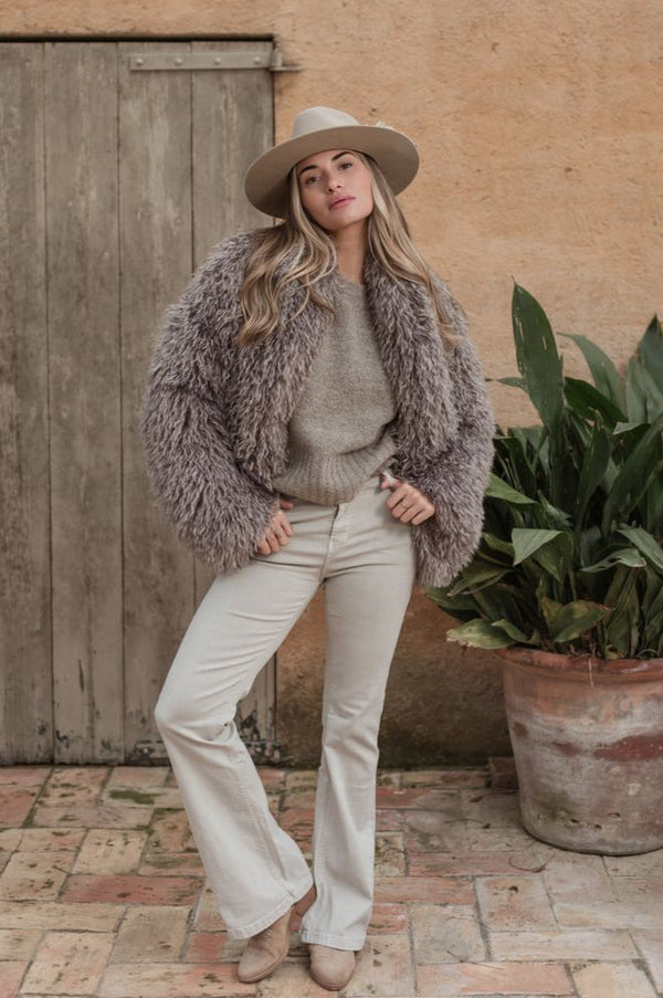 Cosmo tekoturkki, taupe