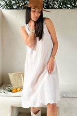 Dawn linen dress, sand