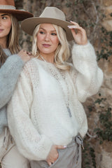 Dreamy mohairneule, off white