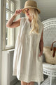 Elis linen dress, sand