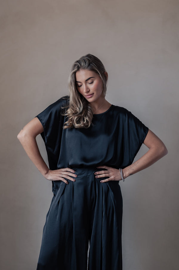 Satin luxe Ellery paita, musta