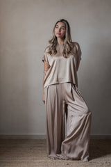 Satin luxe Ellery paita, powder