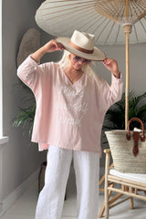 Make yourself proud long sleeve t-shirt, light pink