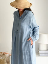 Norma pellavamekko, denim blue