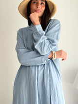 Norma pellavamekko, denim blue