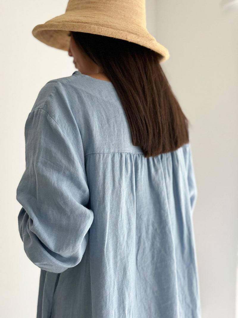 Norma pellavamekko, denim blue