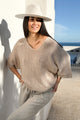 Deia cotton jumper, beige