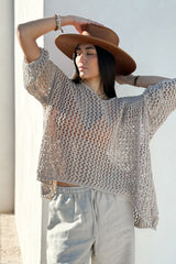 Solange mesh jumper, beige