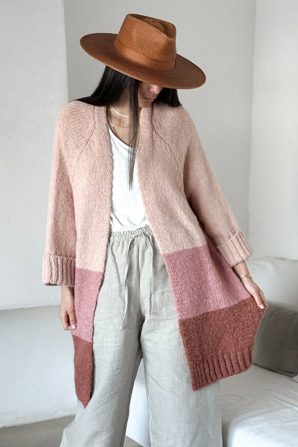 Marcelina cardigan, pink