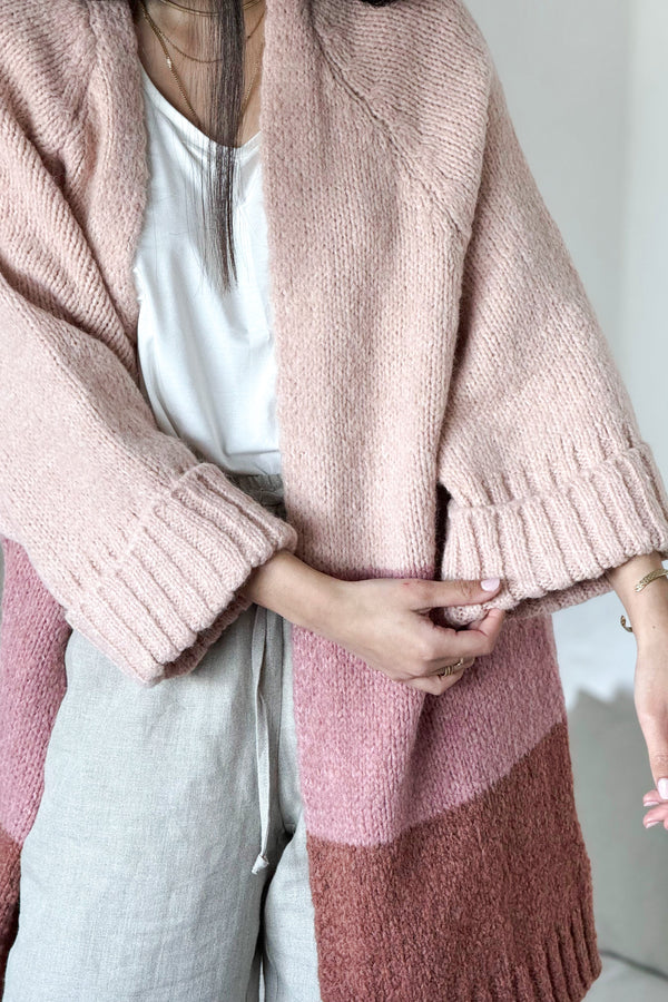 Marcelina cardigan, pink