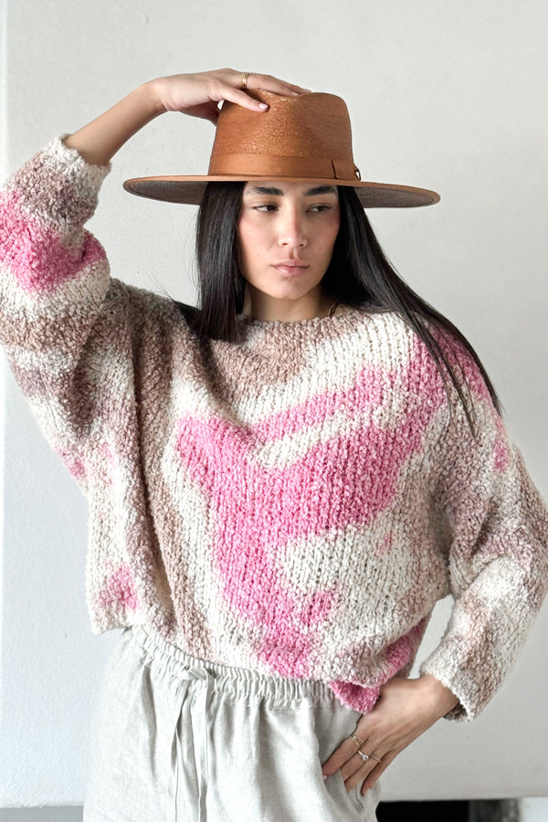 Eloria knitwear, pink/brown