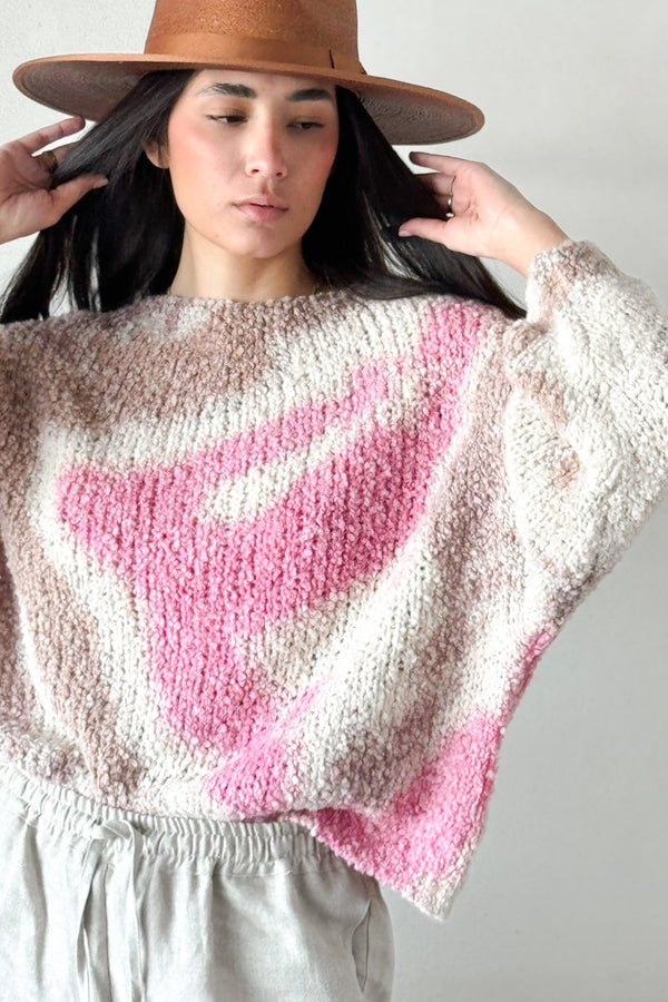 Eloria knitwear, pink/brown