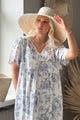 Sabine mekko, blue floral print