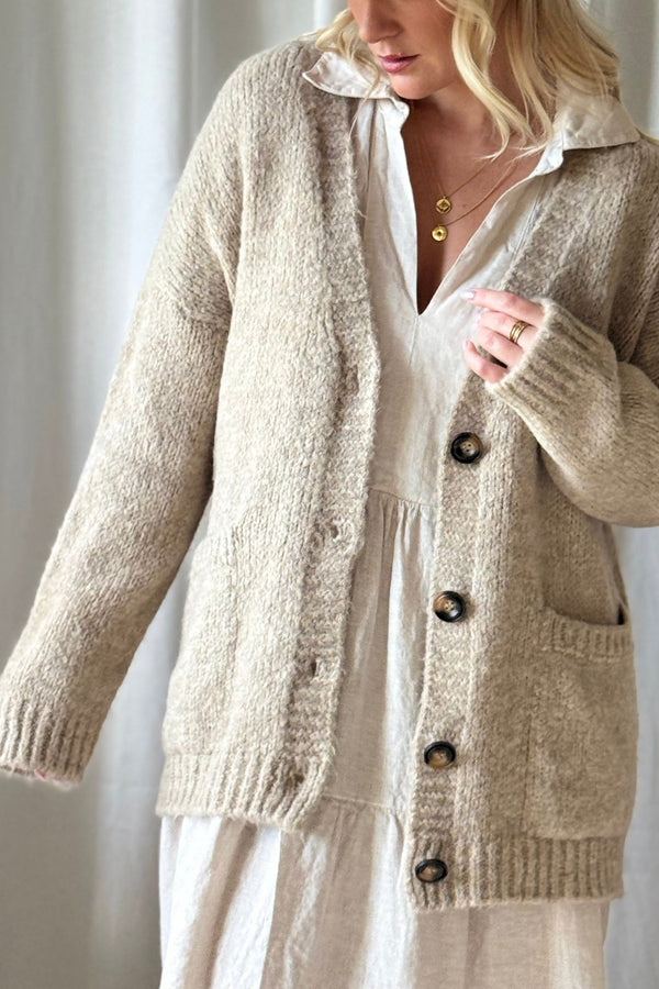 Softy neuletakki, beige