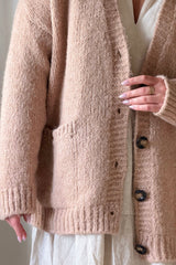 Softy neuletakki, blush pink