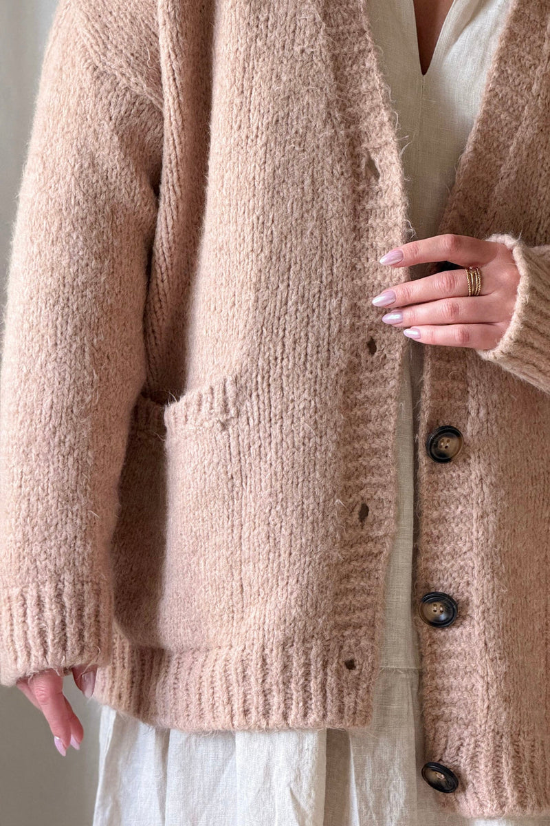 Softy neuletakki, blush pink