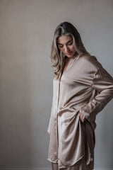 Satin luxe Velonna paita, powder