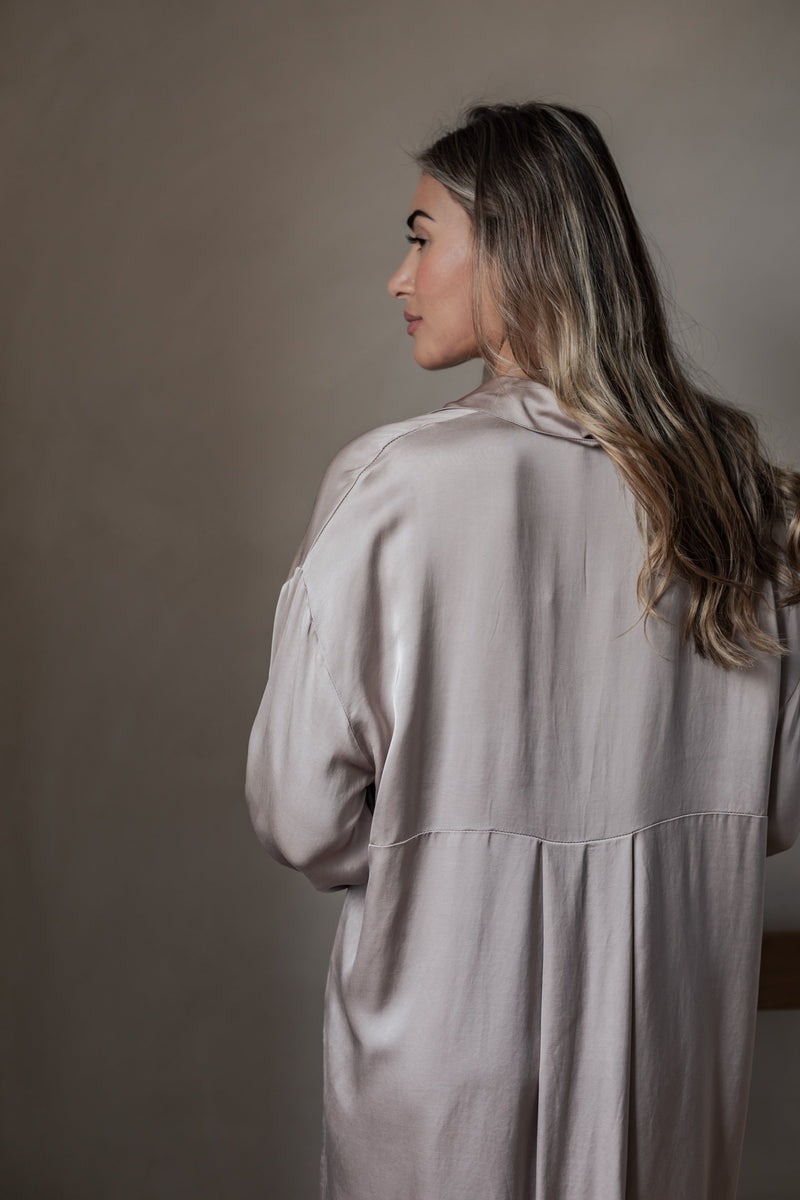 Satin luxe Velonna paita, silverpink
