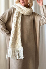 Vivella knitted dress, taupe