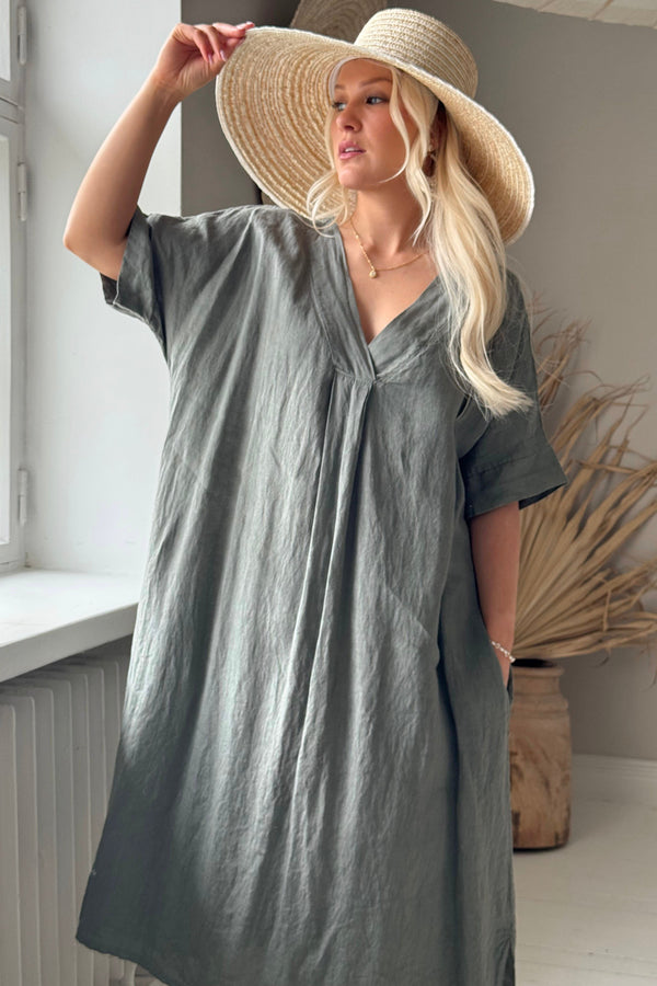 Yoko kaftan dress, camo