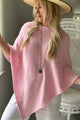 Zelie viskoosiponcho, light pink