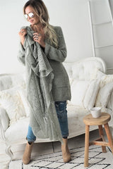 Dreamy mohair scarf, danish green/green