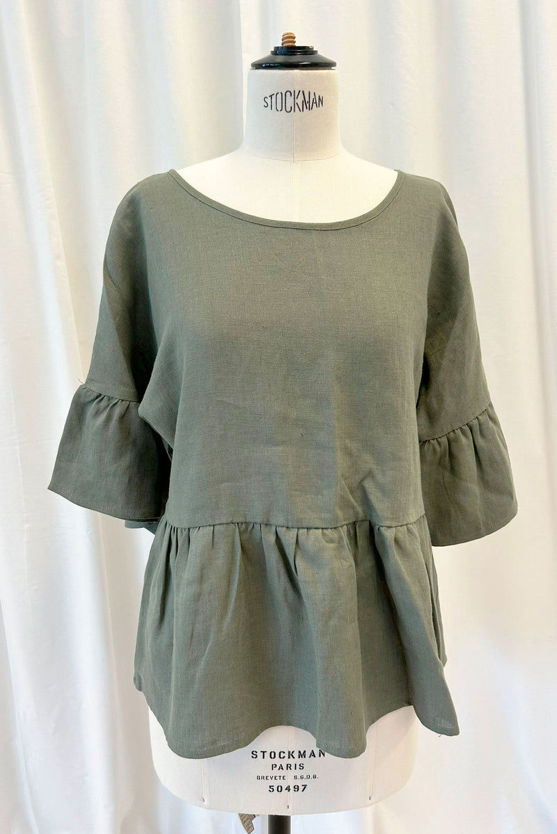 Anely shirt, camo green